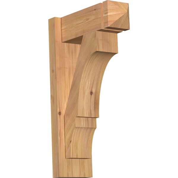 Ekena Millwork Balboa Arts & Crafts Smooth Outlooker, Western Red Cedar, 5 1/2"W x 14"D x 22"H OUT06X14X22BOA03SWR - main
